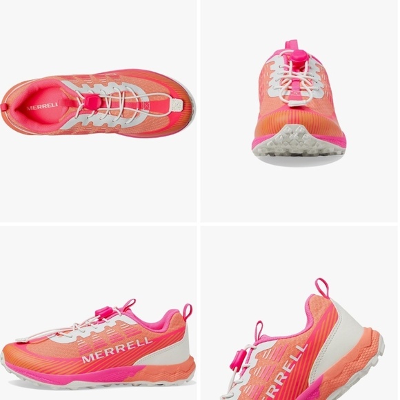 Merrell Kids Agility Peak KDZ Hiking Boot Shoe (Little Kids) in Pink/Orange - Picture 2 of 11